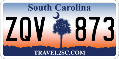 SC license plate ZQV873