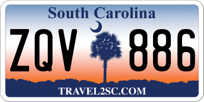 SC license plate ZQV886