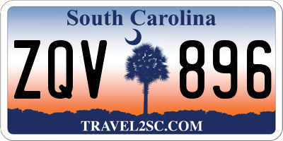 SC license plate ZQV896