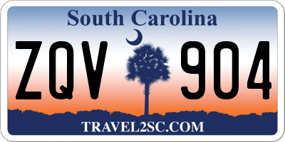 SC license plate ZQV904