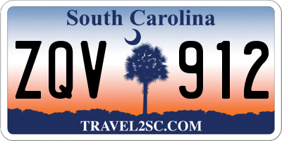 SC license plate ZQV912
