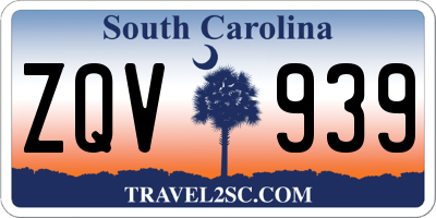 SC license plate ZQV939