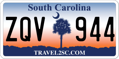 SC license plate ZQV944