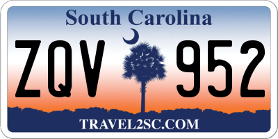SC license plate ZQV952