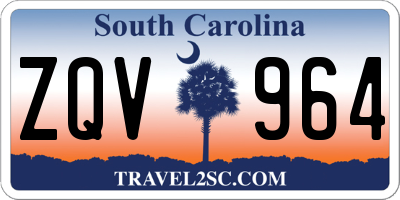 SC license plate ZQV964