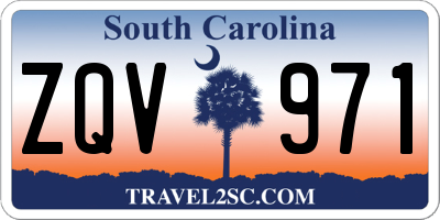 SC license plate ZQV971