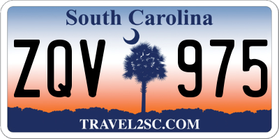 SC license plate ZQV975