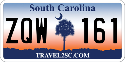 SC license plate ZQW161