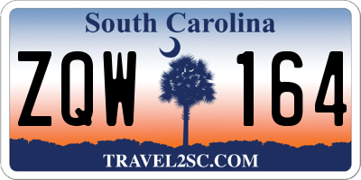 SC license plate ZQW164