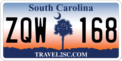 SC license plate ZQW168
