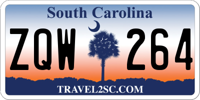 SC license plate ZQW264
