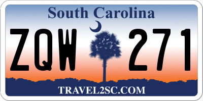 SC license plate ZQW271
