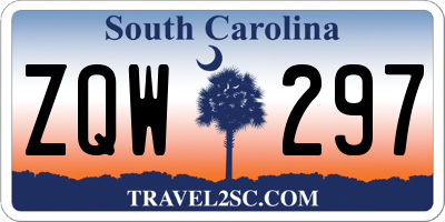 SC license plate ZQW297