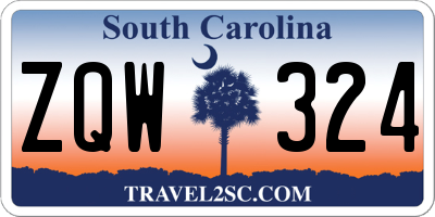SC license plate ZQW324