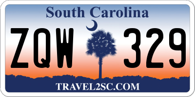 SC license plate ZQW329