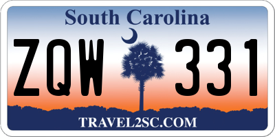 SC license plate ZQW331