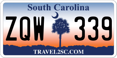 SC license plate ZQW339
