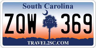 SC license plate ZQW369