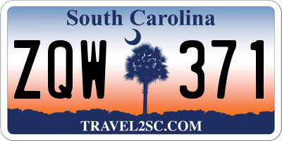 SC license plate ZQW371