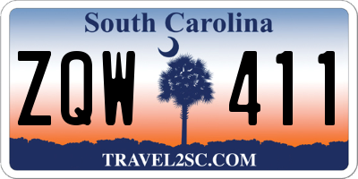 SC license plate ZQW411