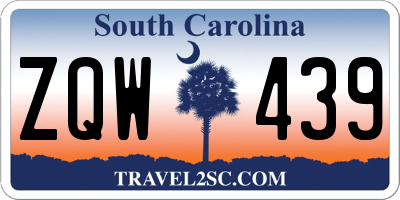SC license plate ZQW439