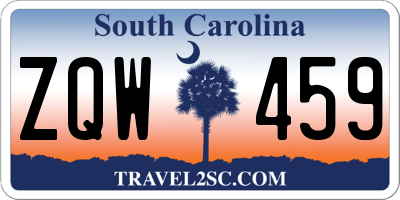 SC license plate ZQW459