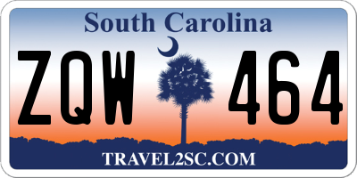 SC license plate ZQW464