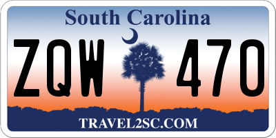 SC license plate ZQW470