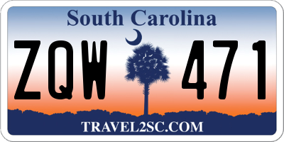 SC license plate ZQW471