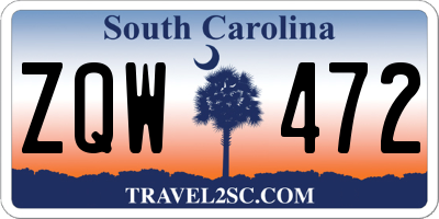 SC license plate ZQW472