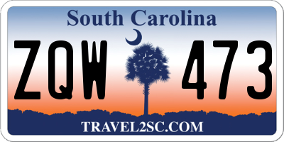 SC license plate ZQW473