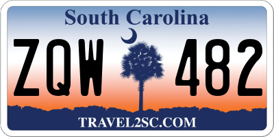 SC license plate ZQW482