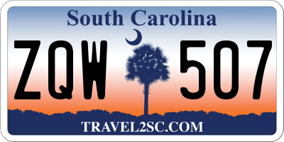 SC license plate ZQW507