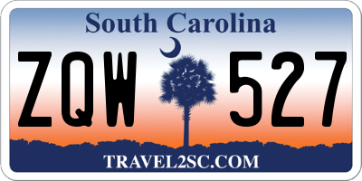 SC license plate ZQW527
