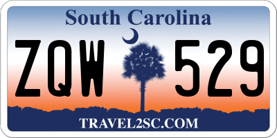 SC license plate ZQW529
