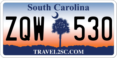 SC license plate ZQW530