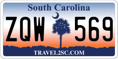 SC license plate ZQW569