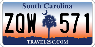 SC license plate ZQW571