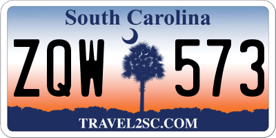 SC license plate ZQW573