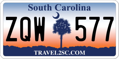 SC license plate ZQW577