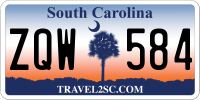 SC license plate ZQW584