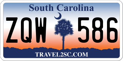 SC license plate ZQW586