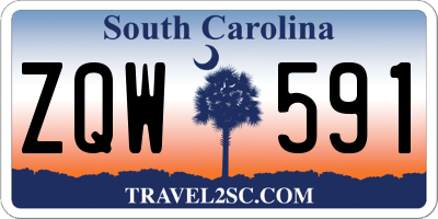 SC license plate ZQW591