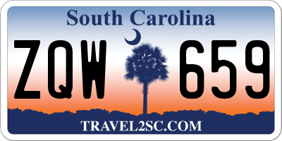 SC license plate ZQW659