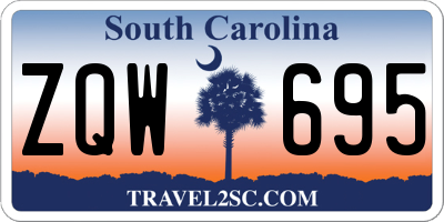 SC license plate ZQW695