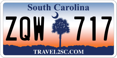 SC license plate ZQW717