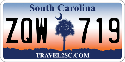SC license plate ZQW719