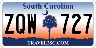 SC license plate ZQW727