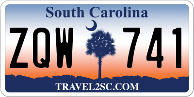 SC license plate ZQW741
