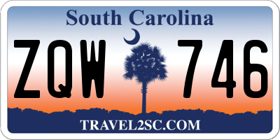 SC license plate ZQW746